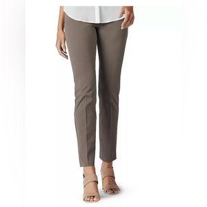 Lee sculpting pull-on twill pants - gray/green mid rise size 14 - slim ankle